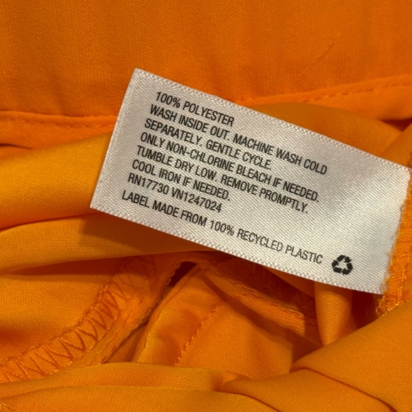 NWOT Orange Wide-Leg Pants - Picture 6 of 7
